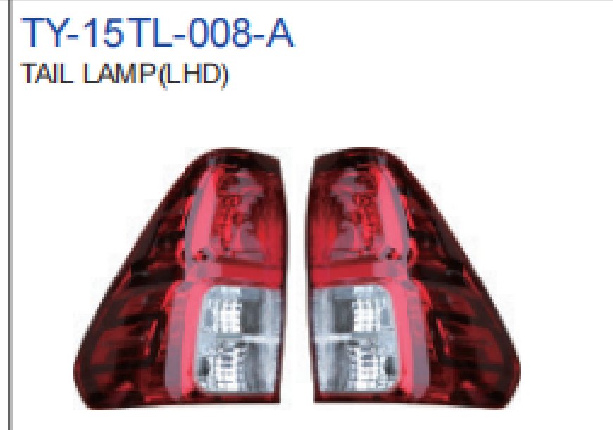 Tail Lamp — TY-15TL-008-A