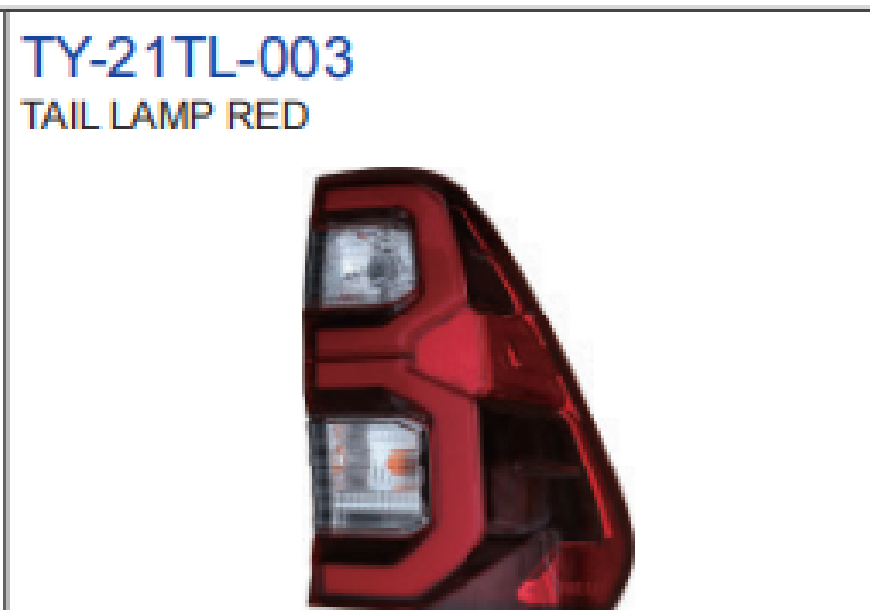 Tail Lamp Red — TY-21TL-003