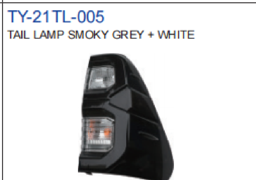Tail Lamp Smoky Grey+White — TY-21TL-005